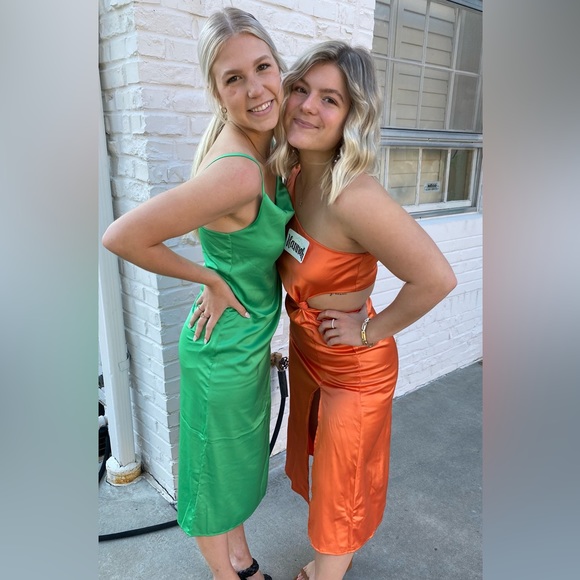 Forever 21 MIDI Satin Dress - Picture 3 of 3